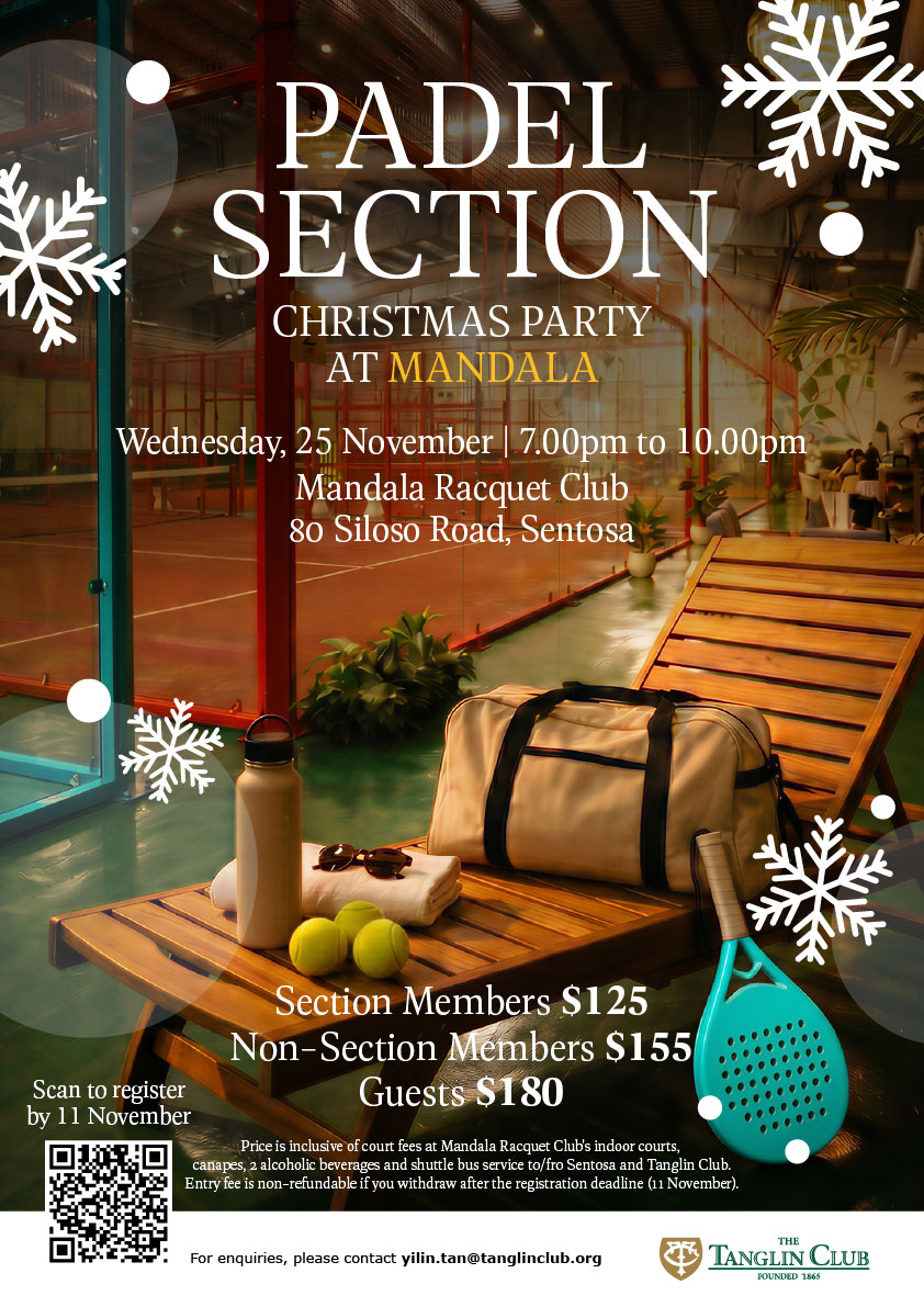 Padel Christmas Party at Sentosa